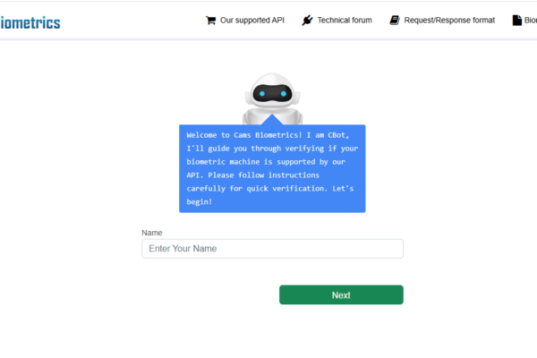 Network and Server Setup Guide to Verify Compatibility of Third-Party Biometric Devices