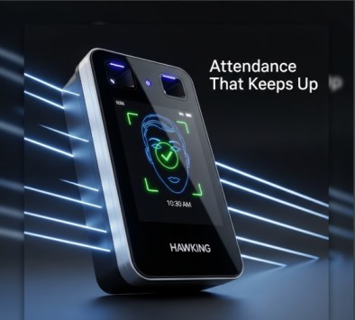 A 1080x1080 square cover image for the YouTube short, showing a split-screen perspective. One side shows the user’s view with the device, and the other side shows the internal facial recognition interface, matching the video content.